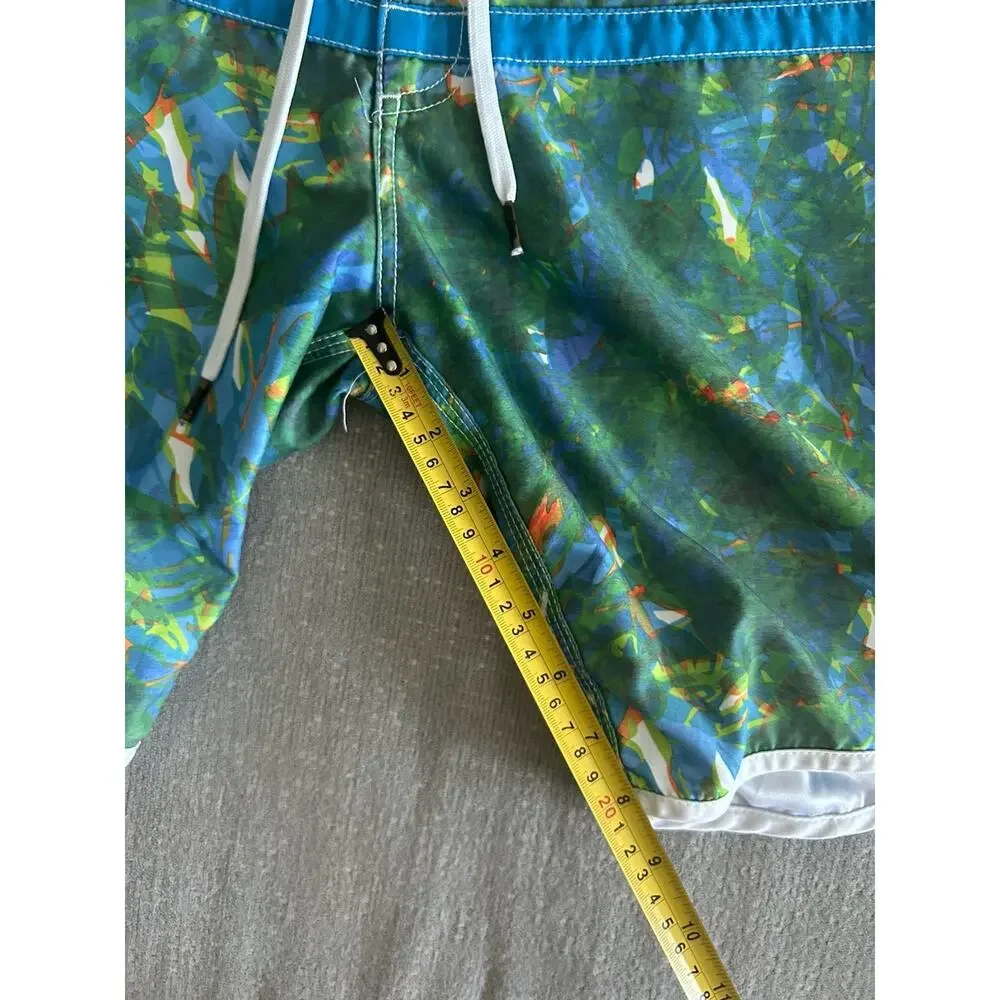 Katin Custom Fit Swim Trunks Mens 32 Tropical Board Shorts Surf USA Camu